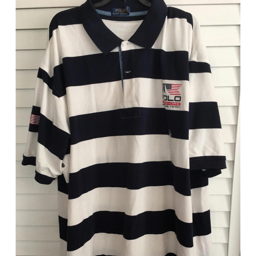 Polo Ralph Lauren Rugby Shirt Mens LT  P 15 Off Shore Sailing Team NWT